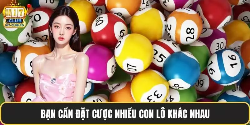 Bạn cần đặt cược nhiều con lô khác nhau