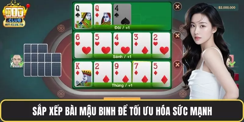 Sắp xếp bài mậu binh để tối ưu hóa sức mạnh